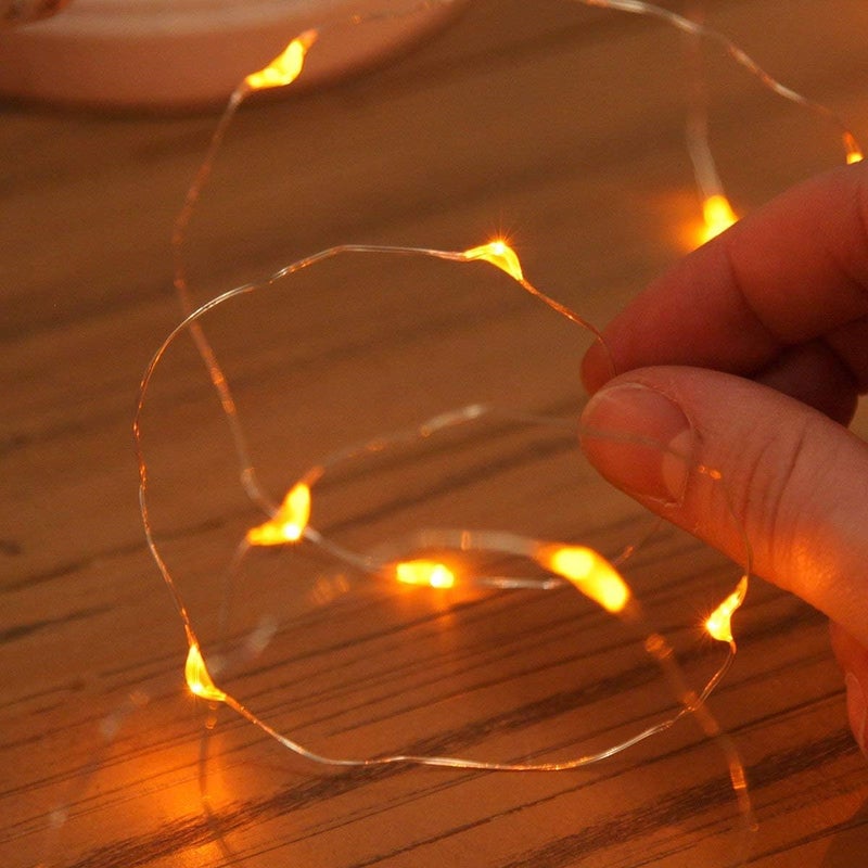 XINKAITE Waterproof LED Fairy String Lights - Starry DIY Decoration for Indoor & Outdoor Parties, Christmas, Holidays (10FT/3Meters, Orange) - Image 2